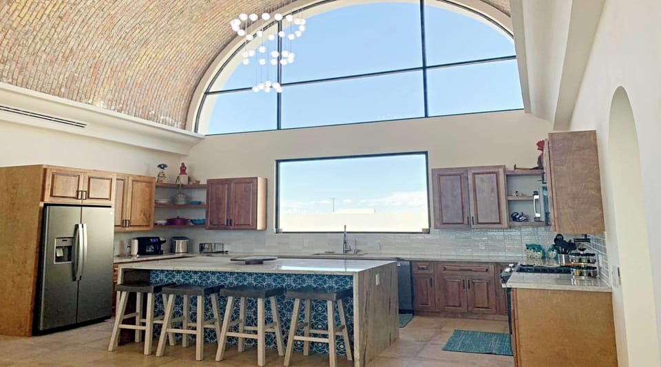 Family House, 3 Bedrooms, Ocean View, Sea Facing | Private kitchen | Full-size fridge, cookware/dishes/utensils, dining table