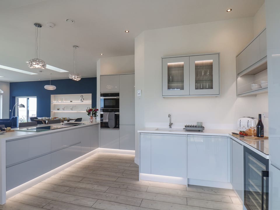 Fridge, dishwasher, electric kettle, toaster