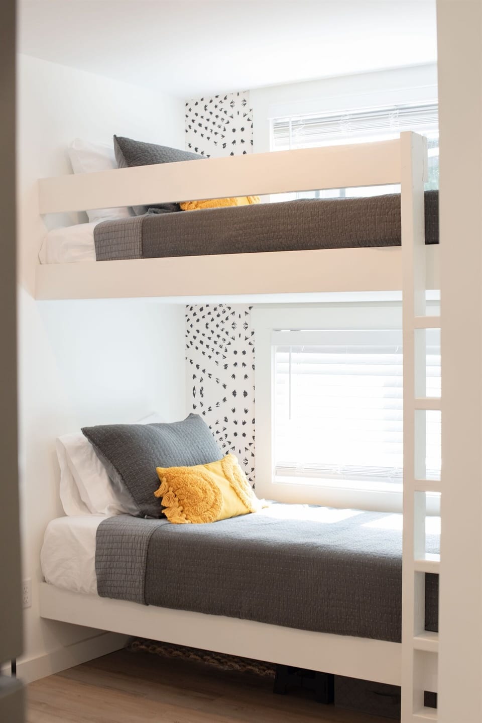 Comfy Bunk Beds located off the hallway