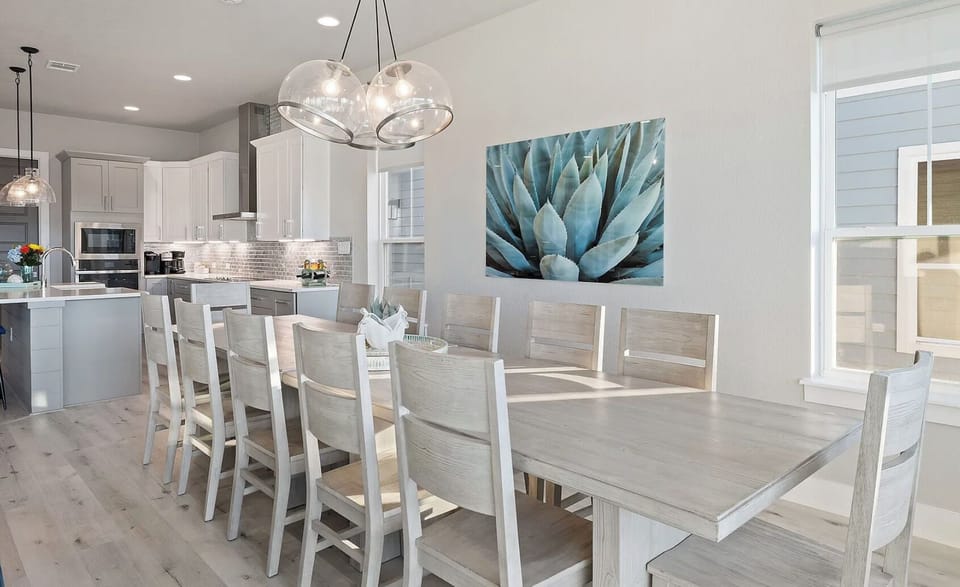 Dining table seats 12