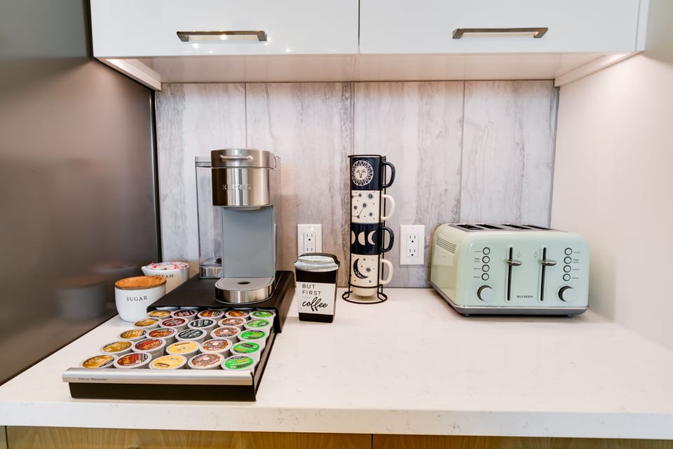 Keurig K-Supreme+Special Edition Coffee Maker with various flavors of K-Cup Pods