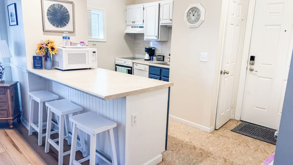 If you crave a cozy night in during your stay at the villa, you will find everything you need to prepare a good, home-cooked meal in the kitchen. We've got you covered with cookware, utensils, etc.