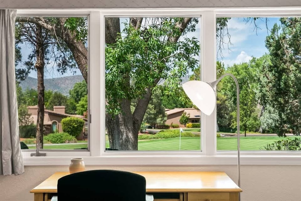 Peaceful views for productivity
