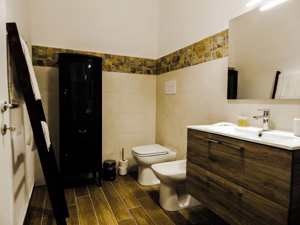 Family Room | Bathroom | Shower, rainfall showerhead, eco-friendly toiletries, hair dryer