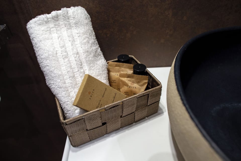 Deluxe Room | Bathroom | Rainfall showerhead, free toiletries, hair dryer, bidet