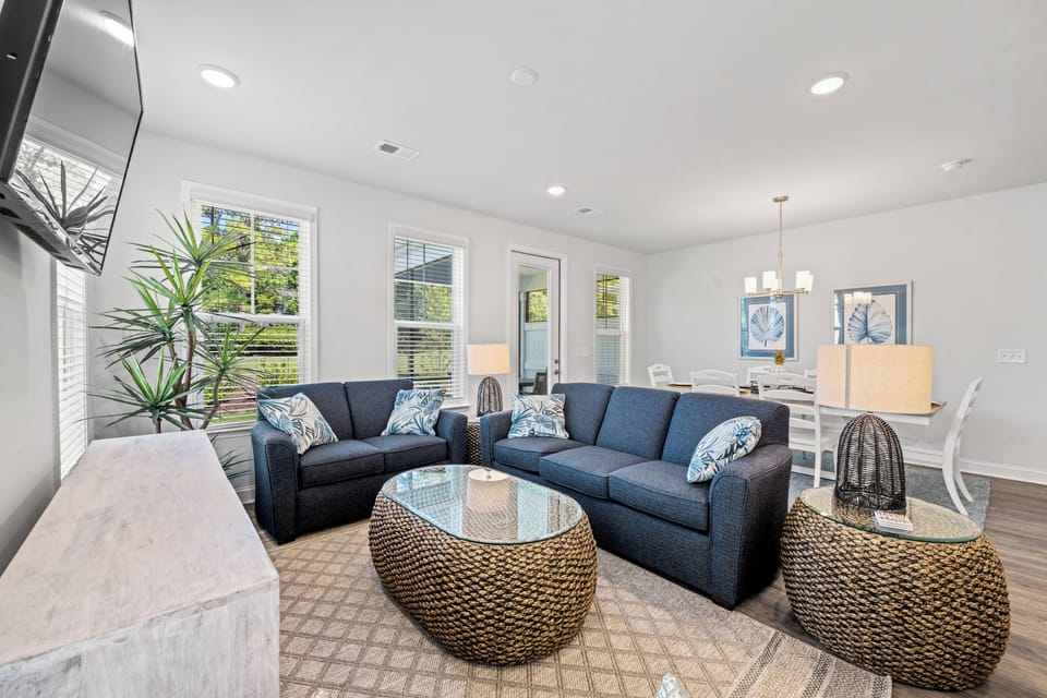 Plenty of space in this living room to gather and spend time together!