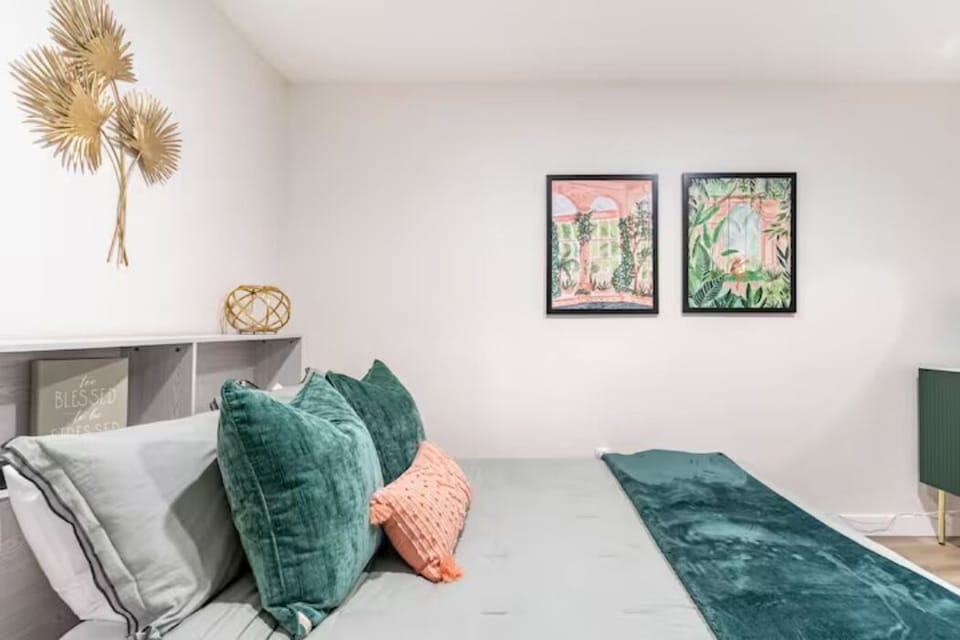 Bed frame with built in USB plugs