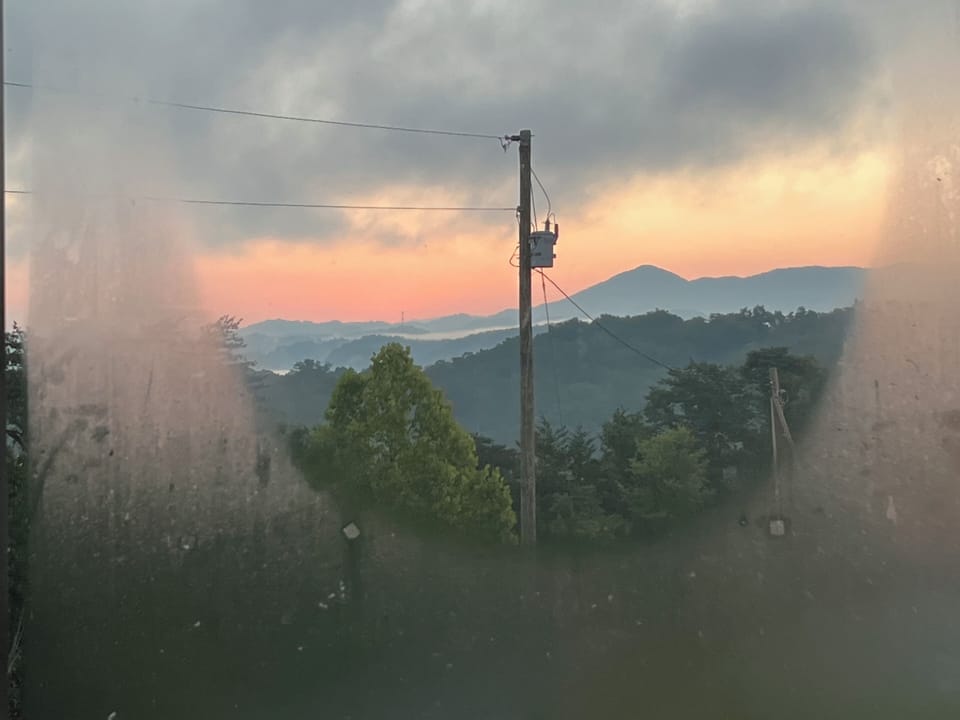Sunrise from the loft - NO filters! 