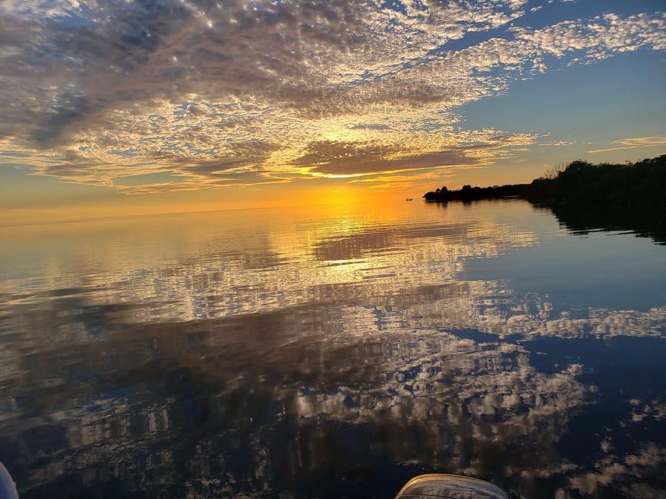 Short Kayak ride to stunning  Florida Nature Coast sunsets!
