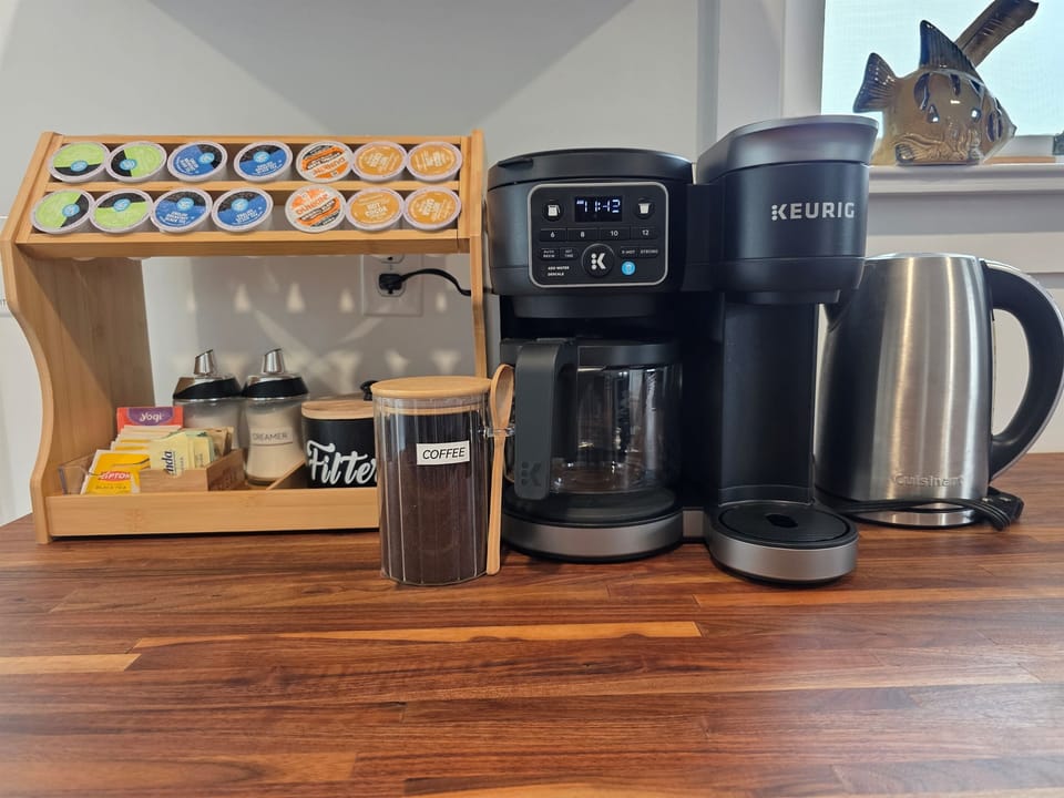 Guests love starting their Sundaze mornings with a fresh cup from our fully stocked coffee station
