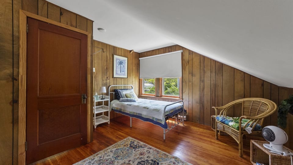 Two twin bed in the second floor bedroom with mini split for your comfort