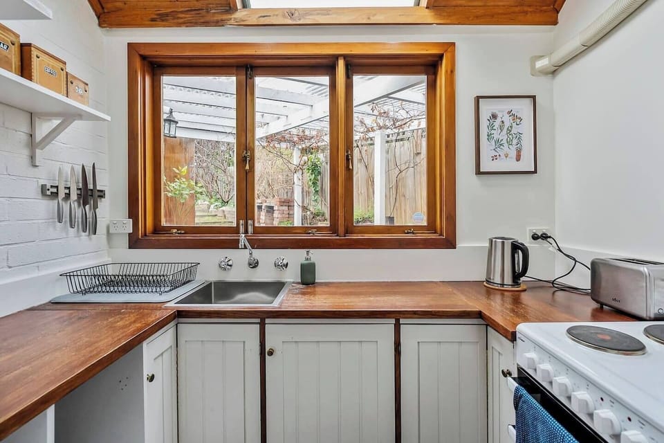 The kitchen is fully-equipped to cater to your needs including a coffee maker and ample counter space for meal preps. 