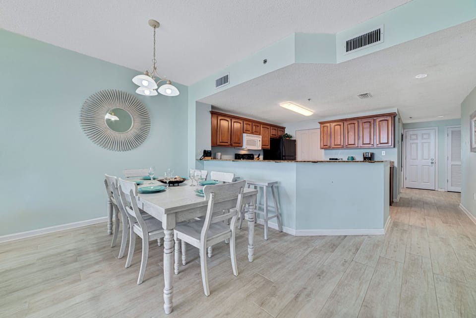 This charming dining area offers the ideal setting to savor meals while enjoying breathtaking views of the sparkling coastline.