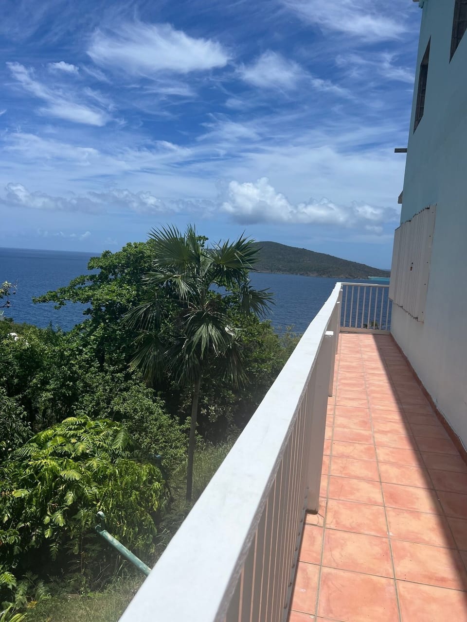 Unobstructed Ocean views of uninhabited Hans Lollick w/ its turquoise cove + BVI