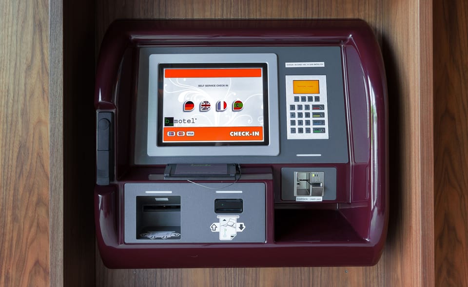 Check-in/check-out kiosk