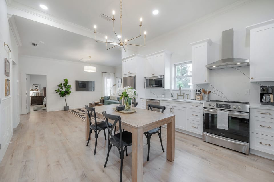 Bright and airy open floor plan.