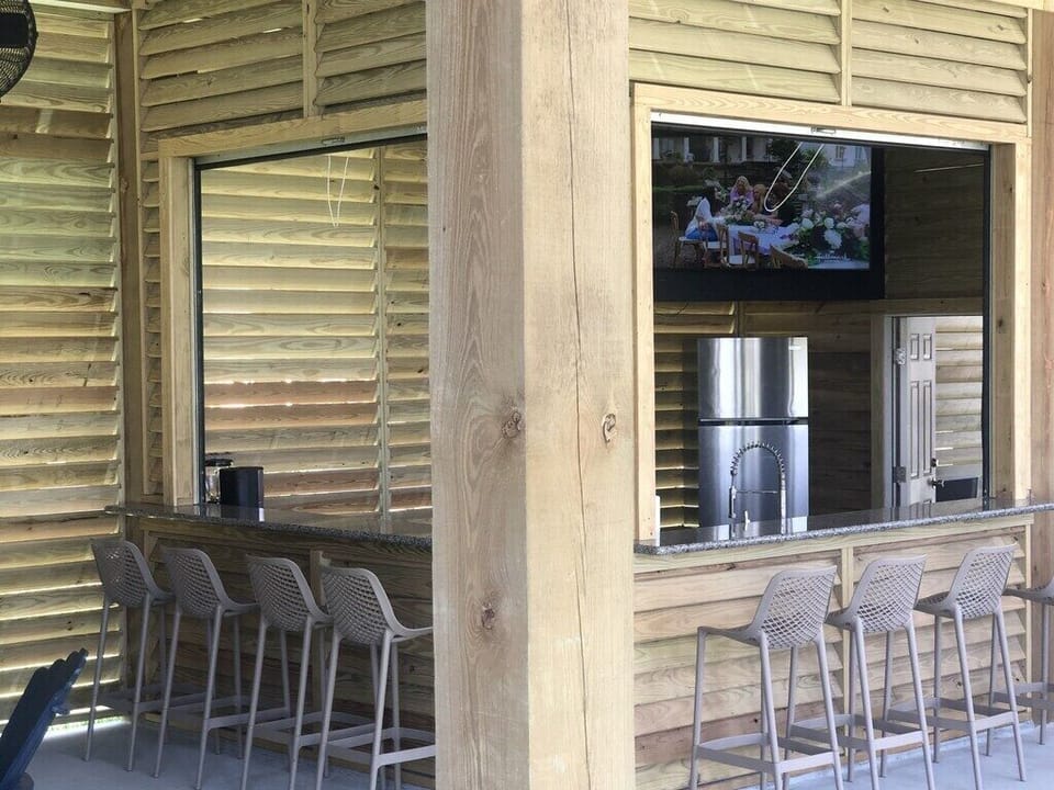 Downstairs bar area