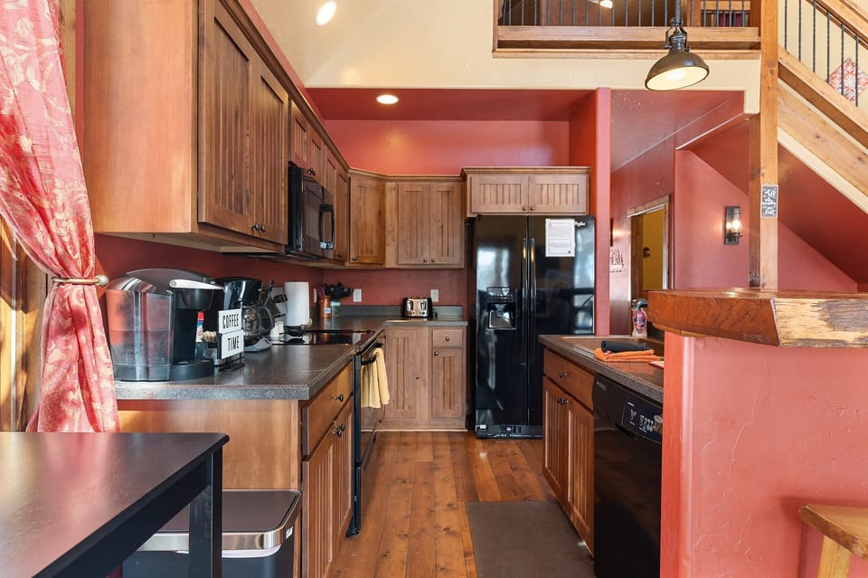 Fully stocked kitchen has everything you need to create the perfect meal on Terry Peak.