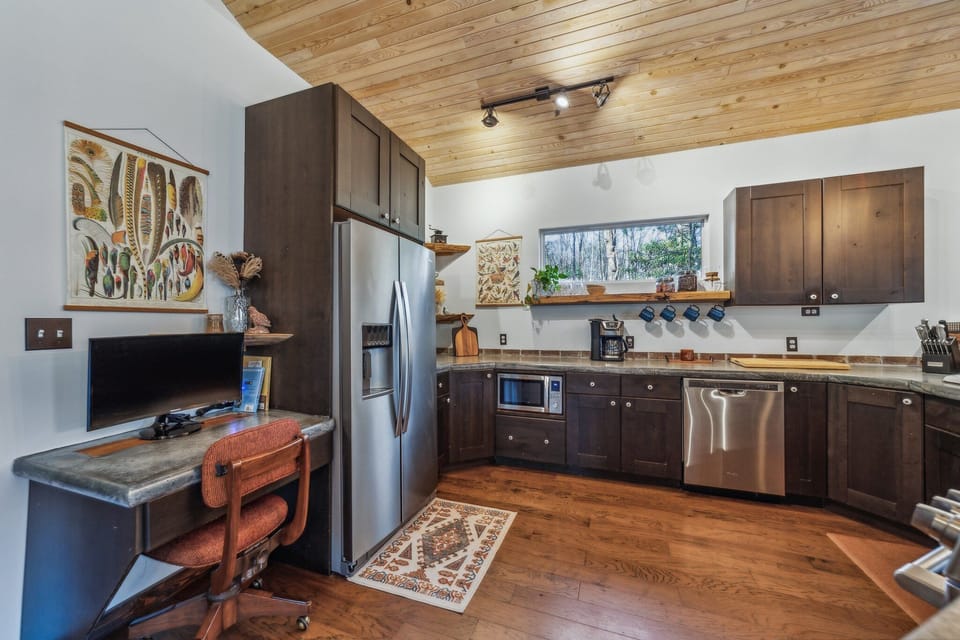 Kitchen and designated work area