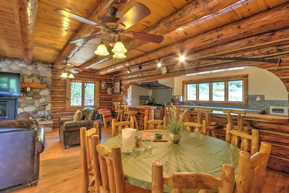 Spacious dining area