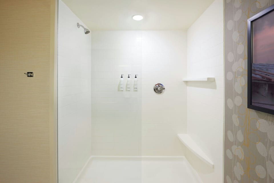 Studio Suite, Multiple Beds | Bathroom | Shower, hair dryer, towels
