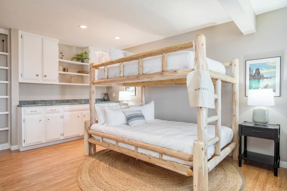 Secondary living area features a bunk bed for additional sleeping space.