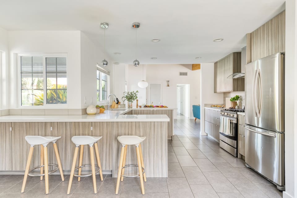 A chef's kitchen.