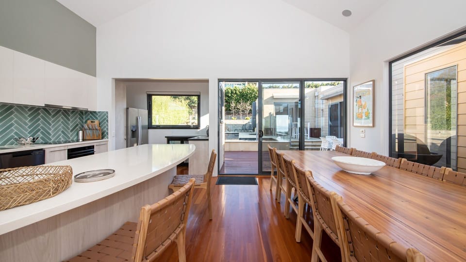 Welcome to our dining and kitchen area.