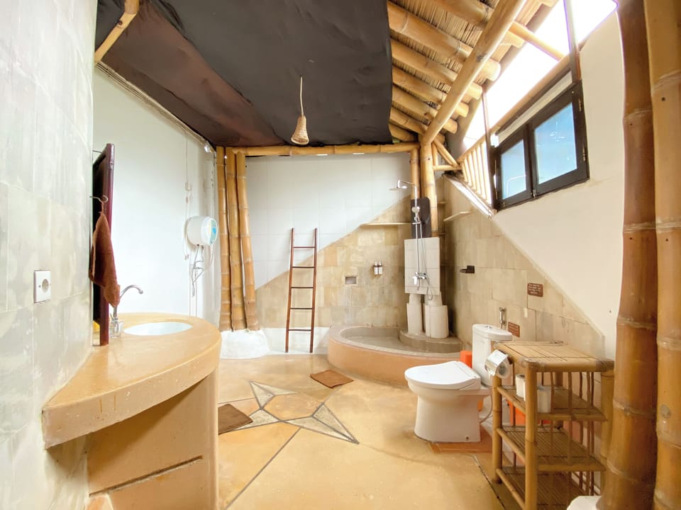 Deluxe Double or Twin Room | Bathroom | Shower, towels, soap, shampoo