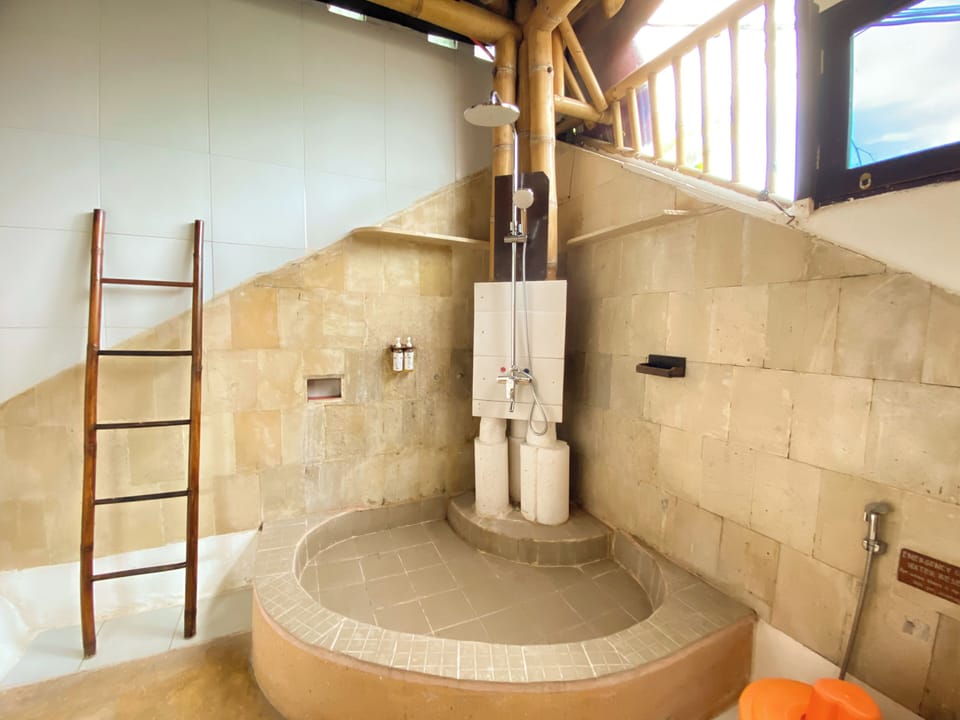 Deluxe Double or Twin Room | Bathroom | Shower, towels, soap, shampoo