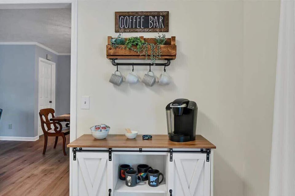 Complimentary coffee in our beverage station