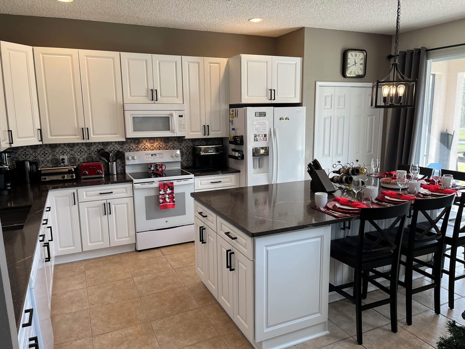 Brand new remodeled kitchen with seating!