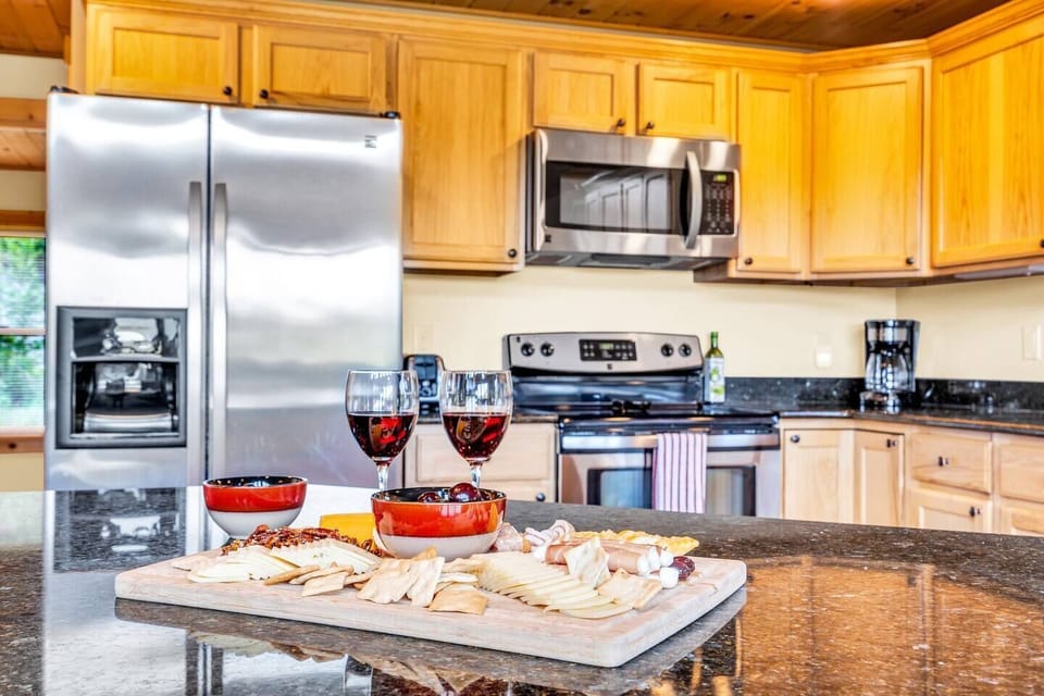 Ample storage keeps everything organized and within easy reach.