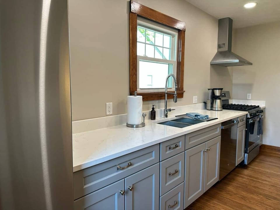 Traditional drip coffee maker provided!