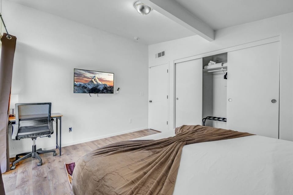 Ultimate Luxury: King Suite with Patio Splendor, TV and Dedicated Work Area