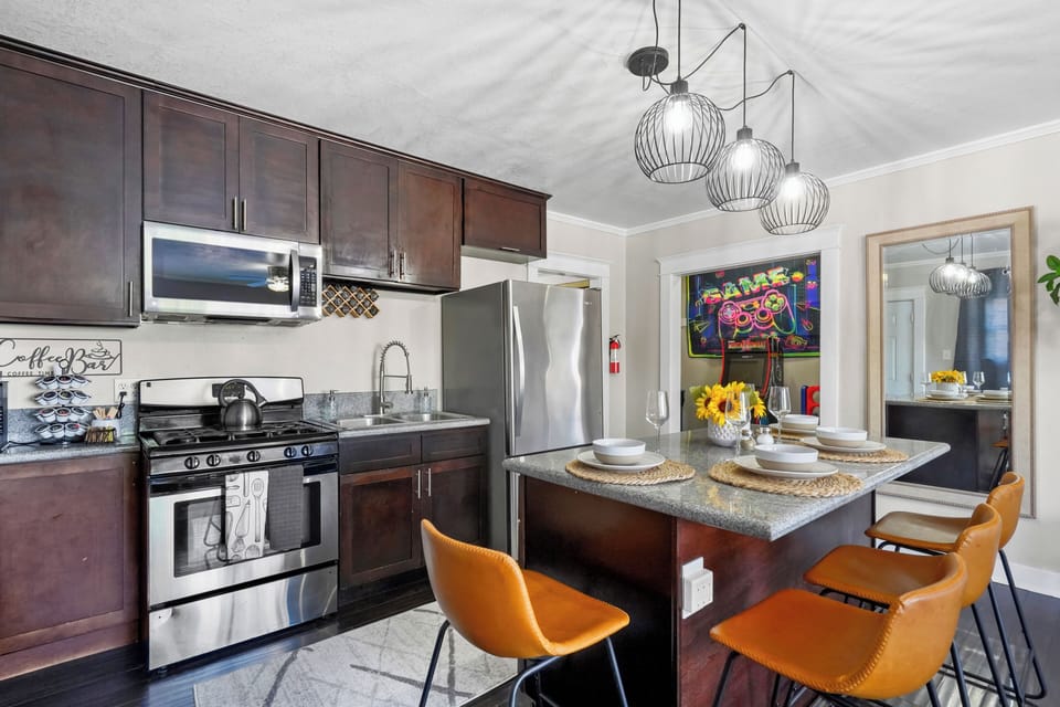 Modern Kitchen with all essentials and dining area