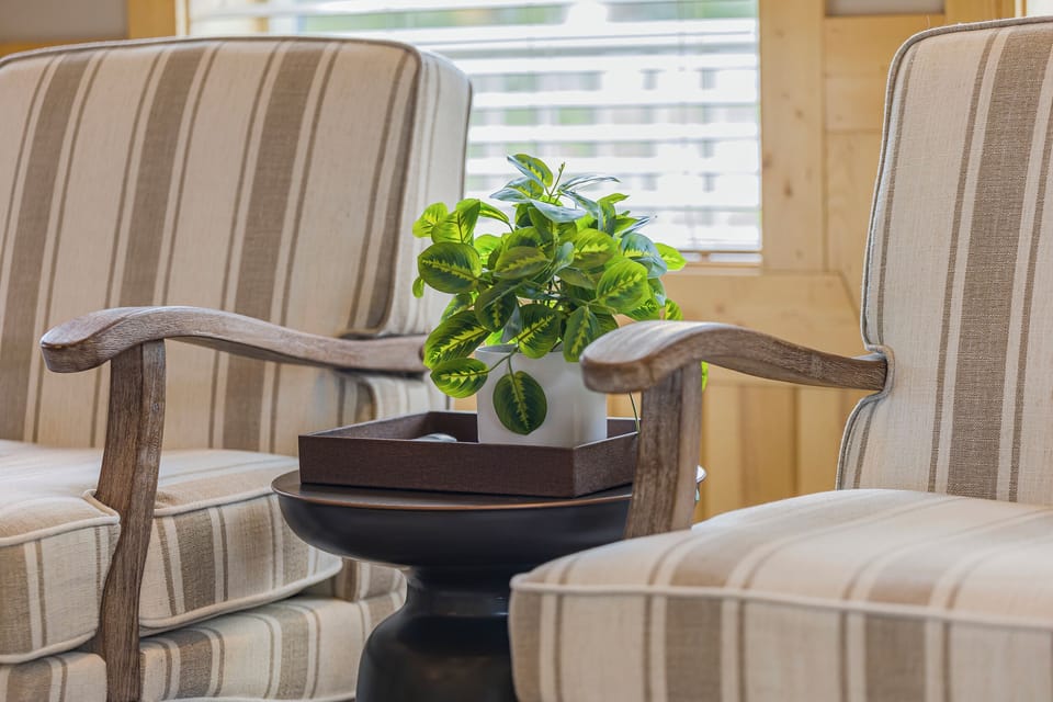 living room with smart tv