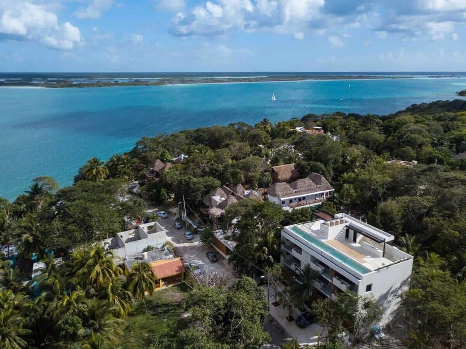 Building Micaela, just few steps from Bacalar lagoon.