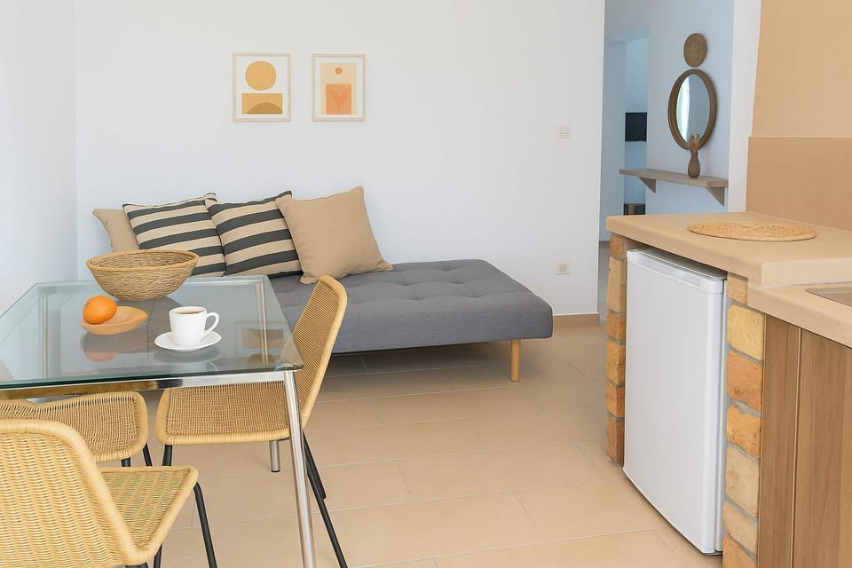 Additional Living Room Area with Stylish Decor and Wooden Accents