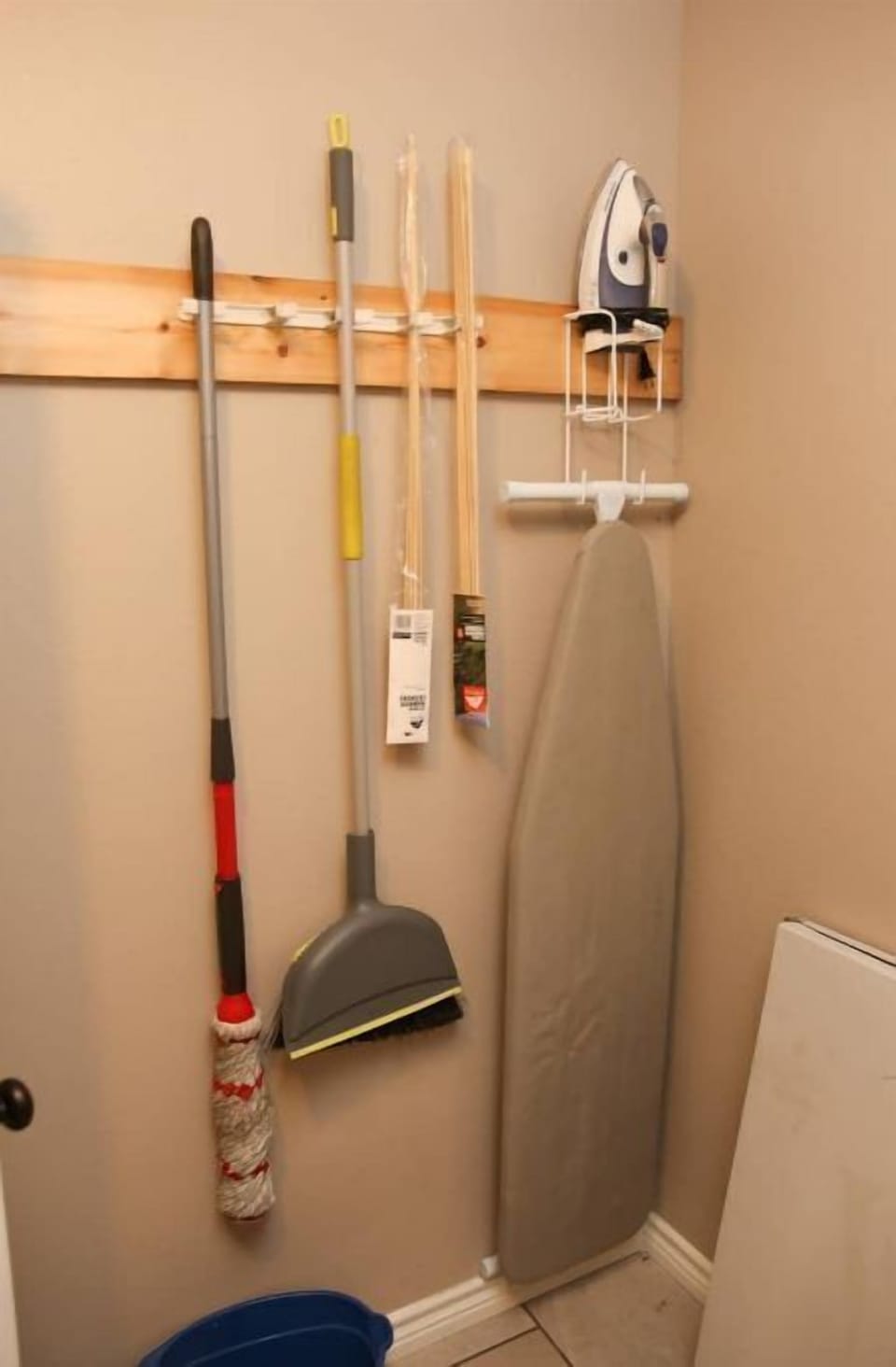 An iron and ironing board are available in the laundry room.
