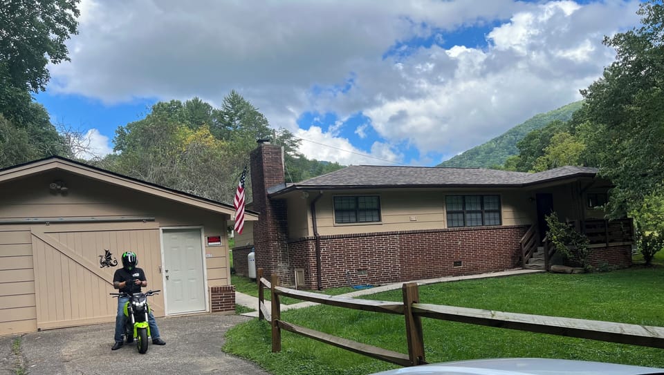 Garage and front of house