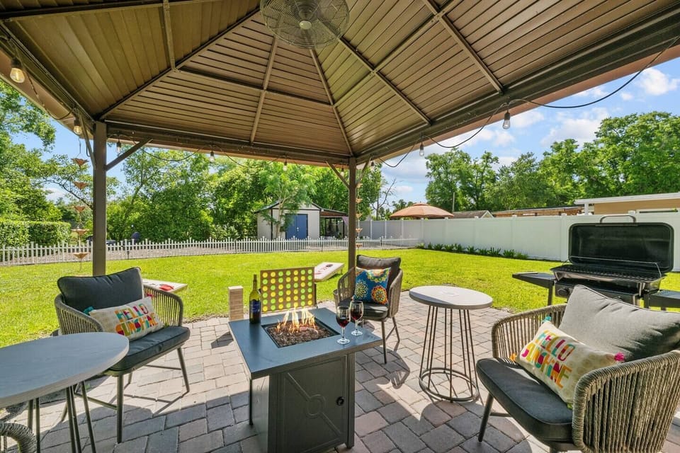 After a day of adventures in Central Florida, relax on the serene back porch. Let the gentle breeze calm your soul as you reminisce and look forward to more adventures.