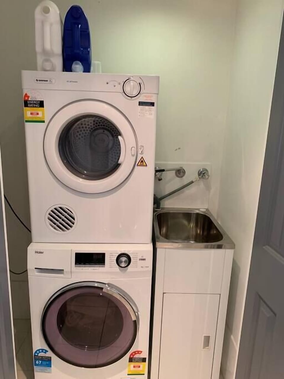 Laundry cabinet. 