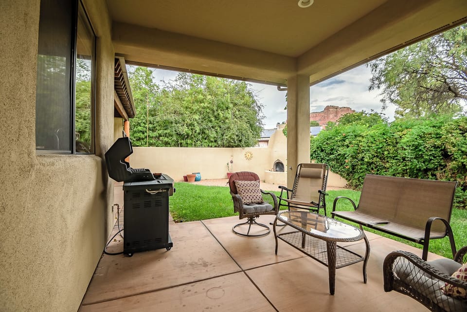 Plenty of Outdoor Seating and Propane BBQ