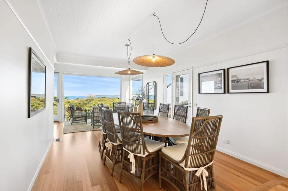 The dining room offers the best views in town whilst listening to the sound of the waves