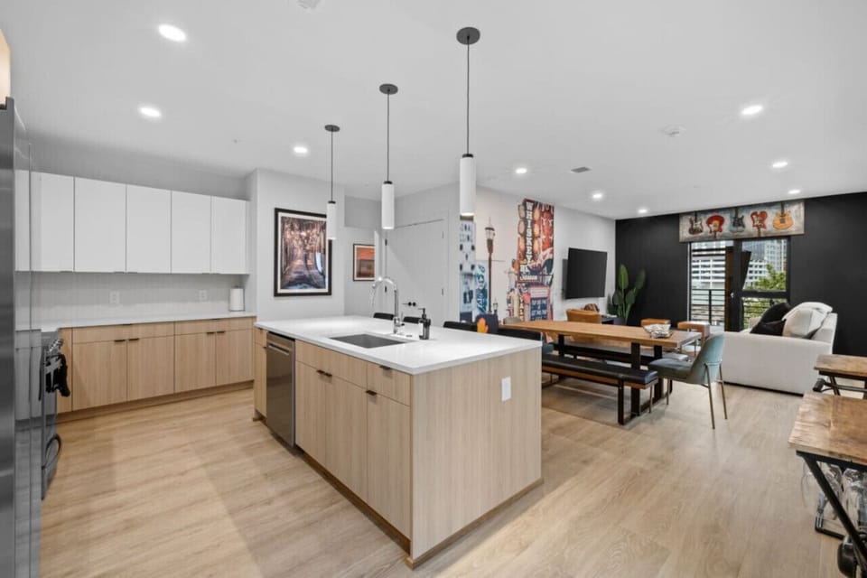 Kitchen and Living Room