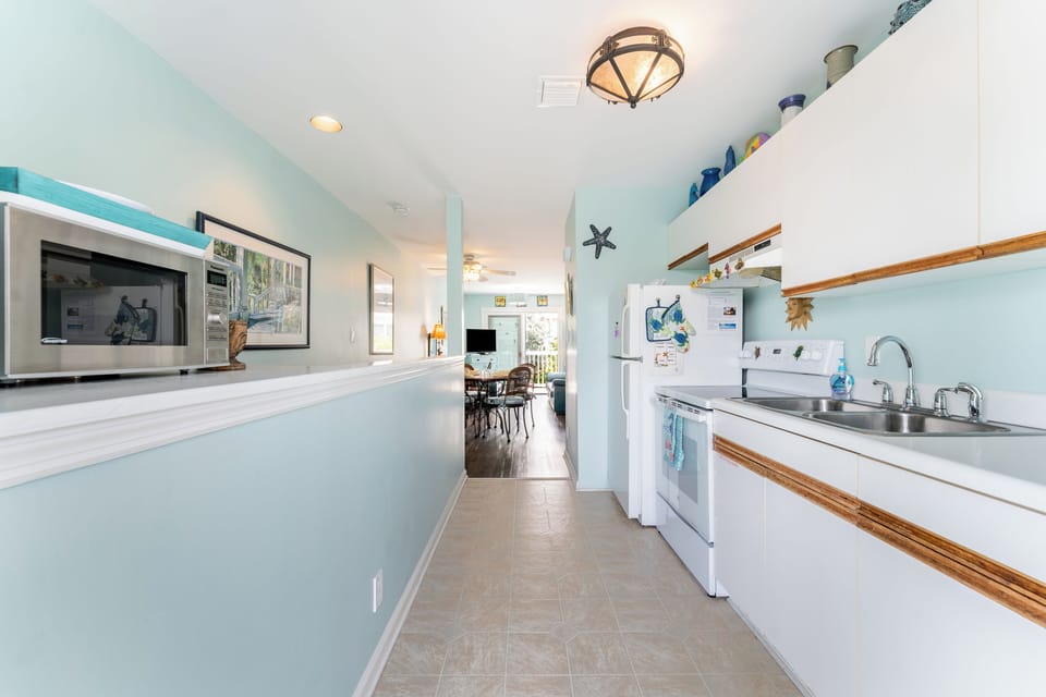 Fully-equipped kitchen.