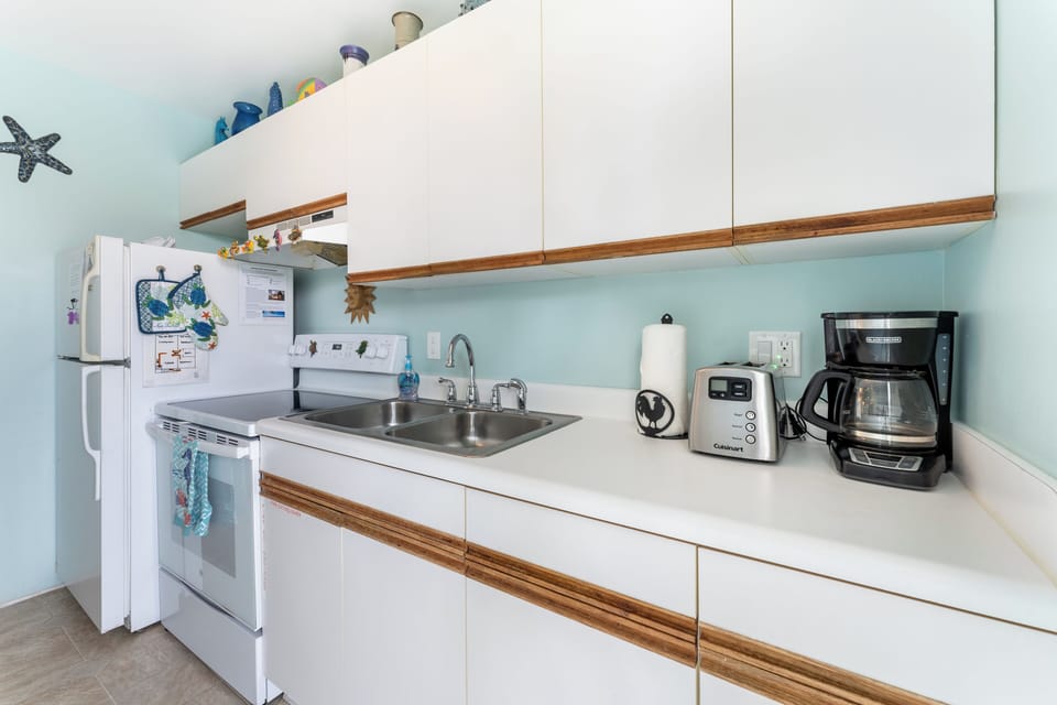 Fully-equipped kitchen.