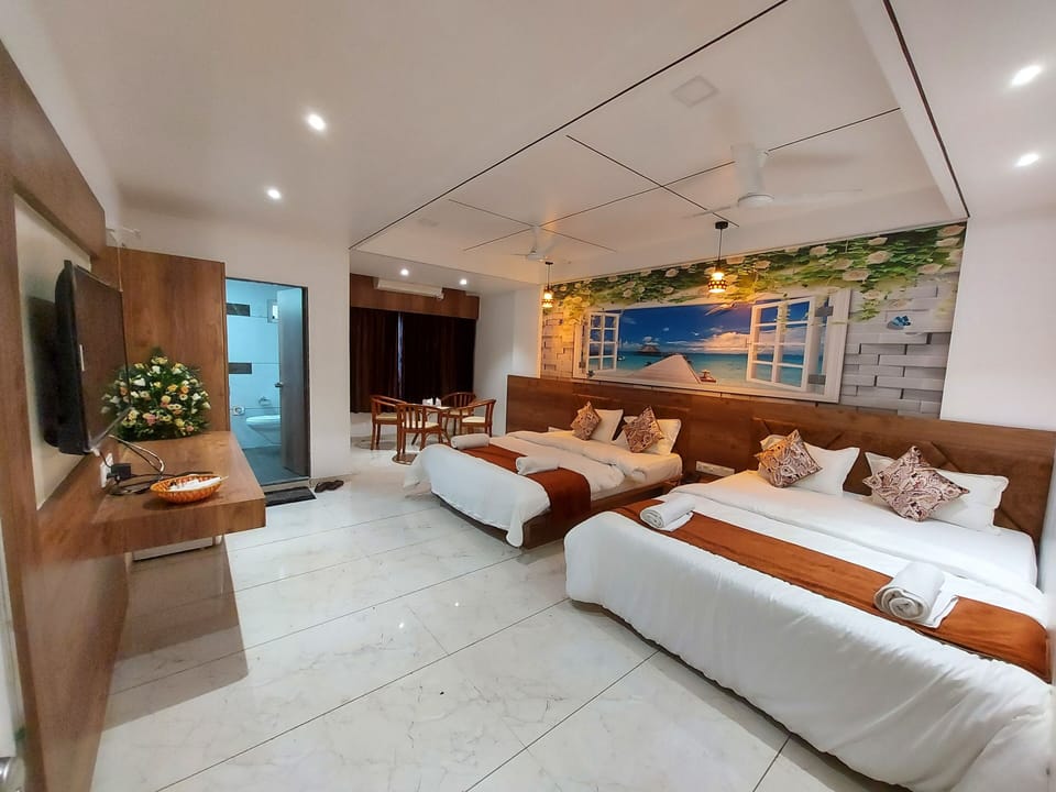 Family Double Room | Premium bedding, individually decorated, individually furnished, desk