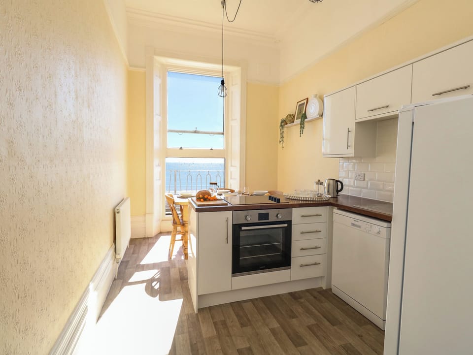 Fridge, dishwasher, electric kettle, toaster